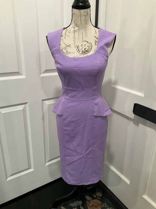 White House Black Market Dresses & Skirts - WHITE HOUSE BLACK MARKET LILAC LAVENDER PEPLUM DRESS